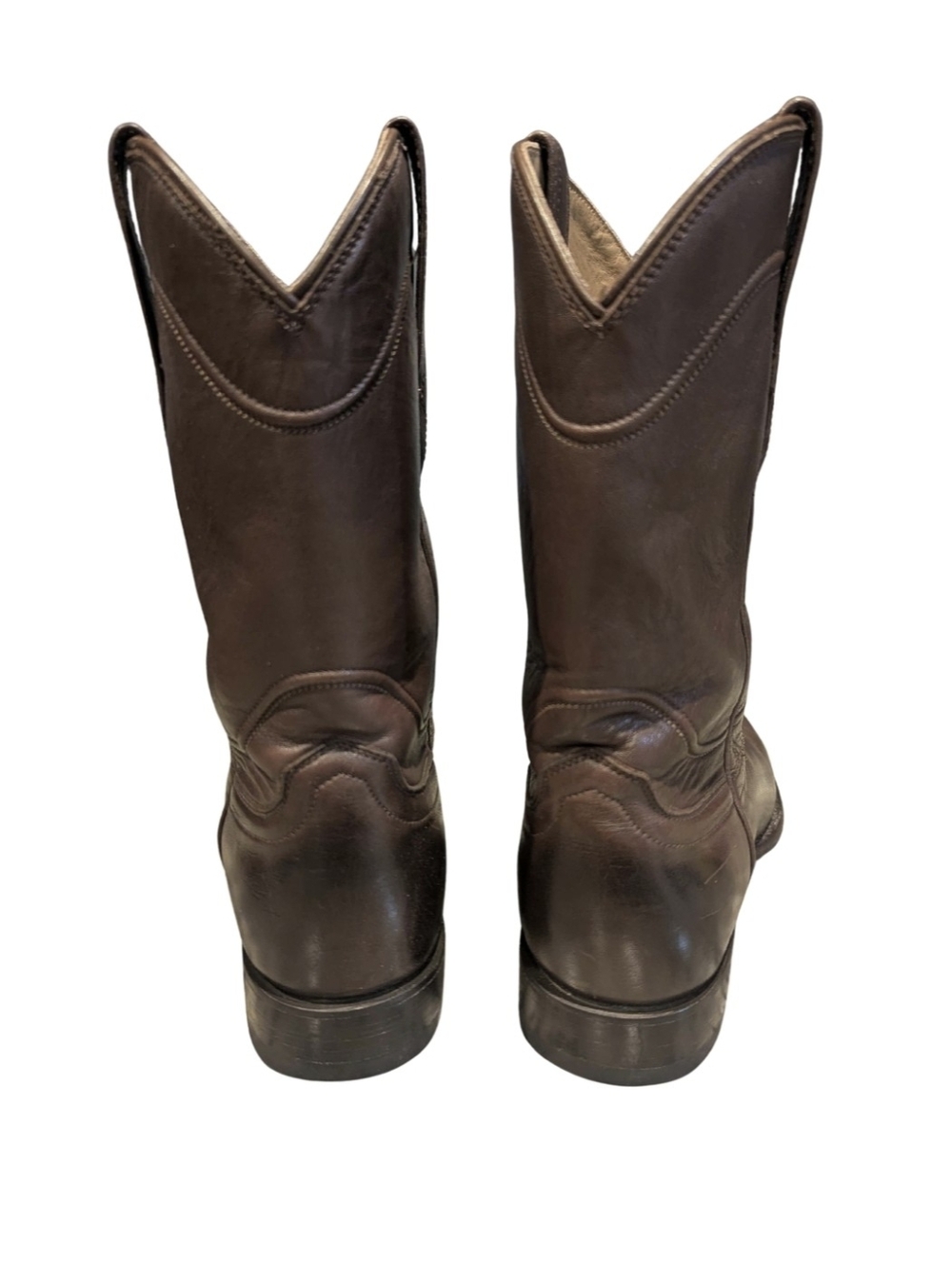 Tecovas The Earl Dark Brown Leather Cowboy Boots - Picture 5 of 7